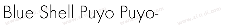 Blue Shell Puyo Puyo字体转换